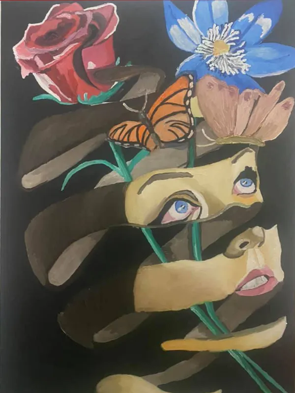 Untitled Artwork, a dramatic expressionist landscape by Eliran Bar on, 2025