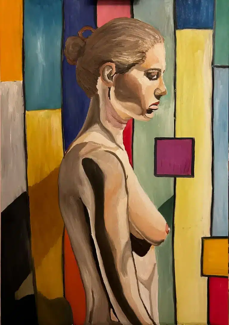 גוף מול גיאומטריה | הרכות שבתוך הפסים