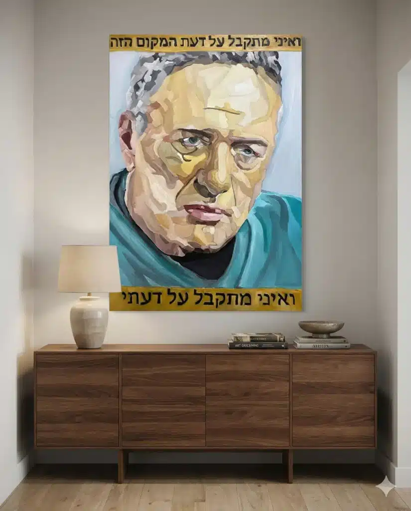 ציורי שמן מקוריים של אלירן בר-און EB ART, מוצגים בחלל ביתי
