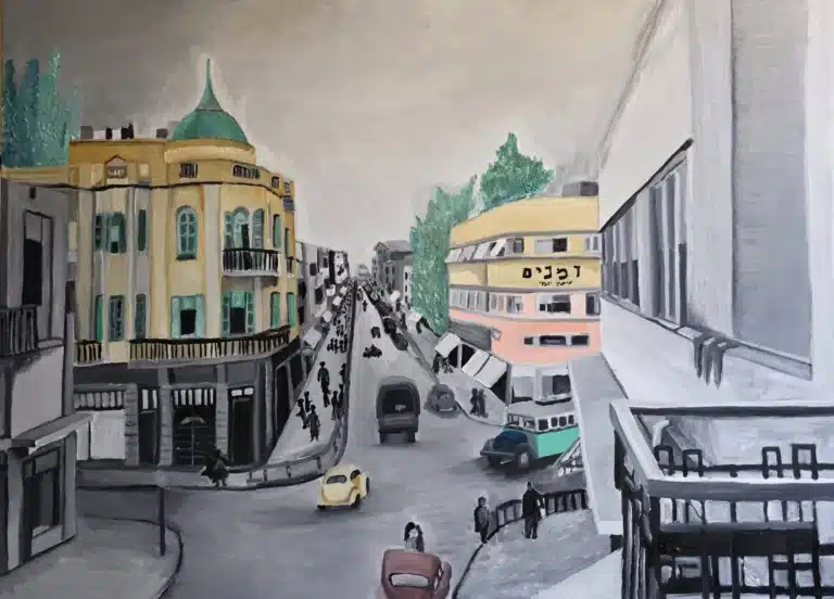 נופים, מסע וזיכרון 9 רחוב נחלת בנימין – כשהעיר הופכת למצב צבירה של הנפש